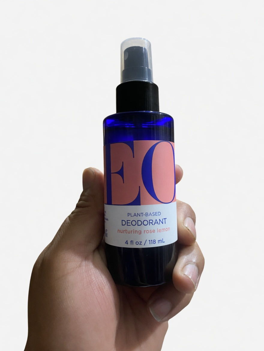 EO Plant-Based Deodorant Spray, Nurturing Rose Lemon, 4 fl oz