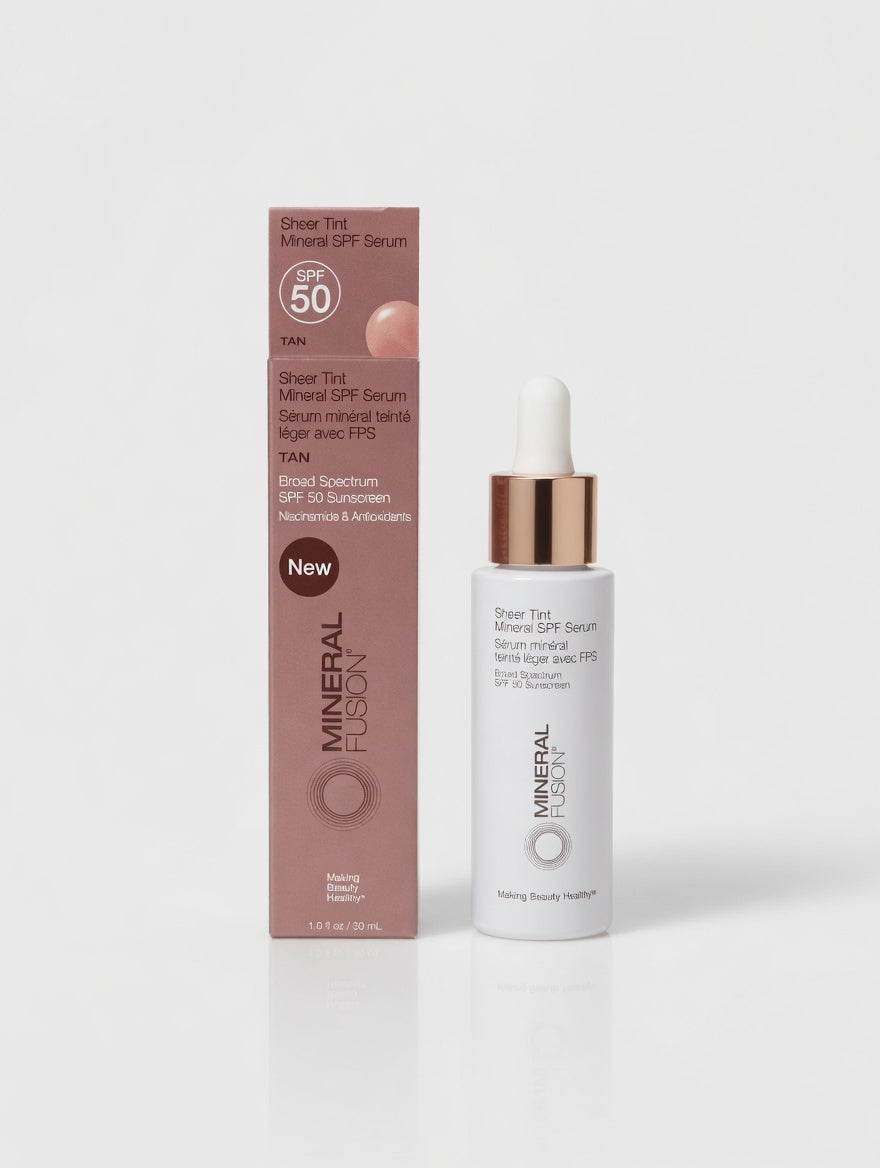 Mineral Fusion Sheer Tint Mineral SPF Serum, Tan, 1 fl oz (30 mL)