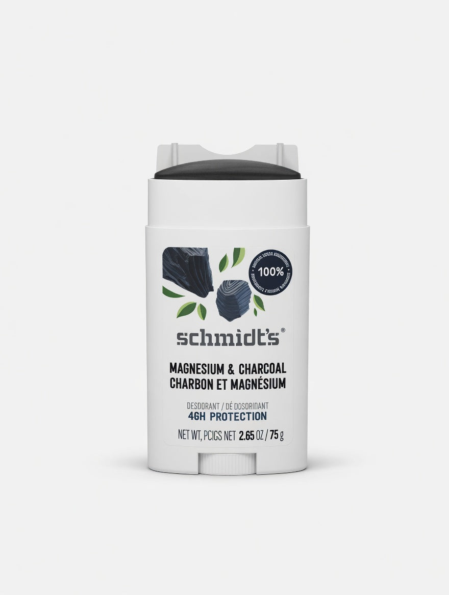 Schmidt's Natural Deodorant - Magnesium & Charcoal (2.65 oz / 75g)
