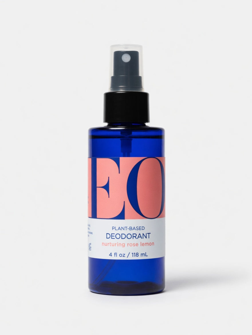 EO Plant-Based Deodorant Spray, Nurturing Rose Lemon, 4 fl oz