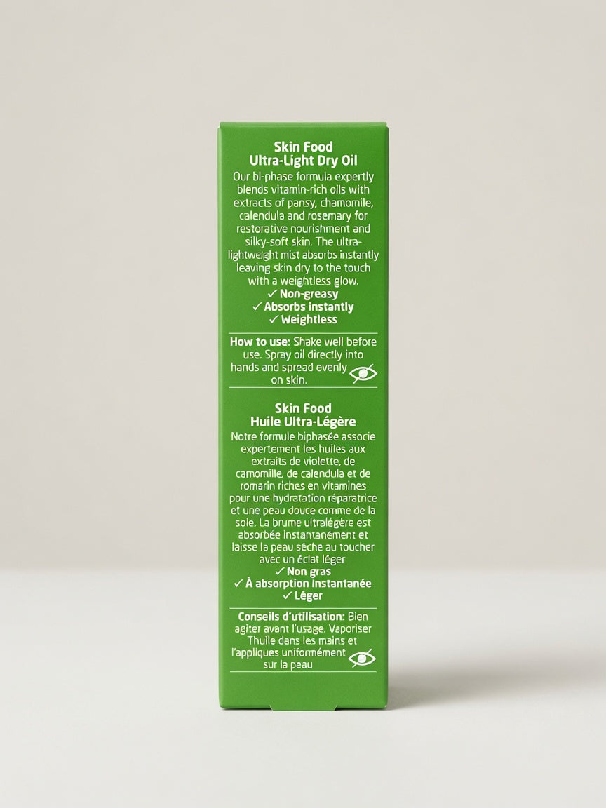 Weleda Skin Food Ultra-Light Dry Oil – Bi-Phase Spray 3.4 fl oz