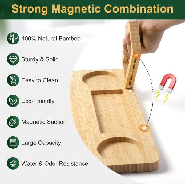 ROCIRLAB Bamboo Charcuterie Board + Knife Set