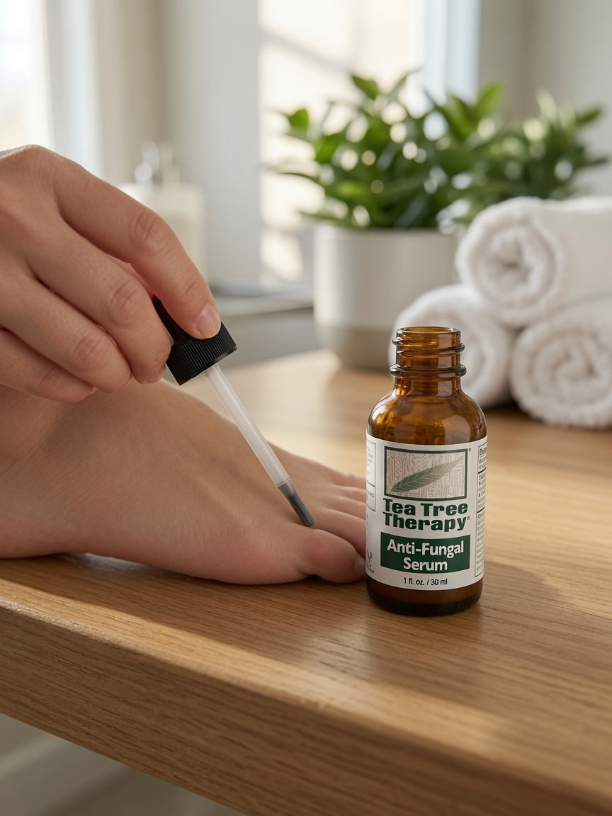 Tea Tree Therapy Anti-Fungal Serum with Tea Tree Oil & Eucalyptus Radiata, 1 fl oz (30 mL)