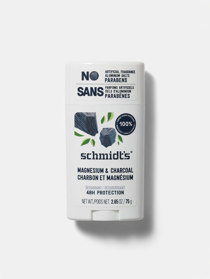 Schmidt's Natural Deodorant - Magnesium & Charcoal (2.65 oz / 75g)
