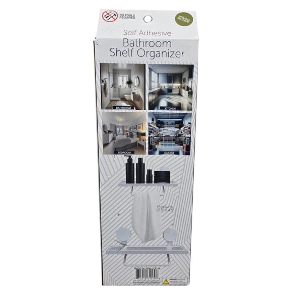 Wall Floating Bathroom Organizer - No Drill