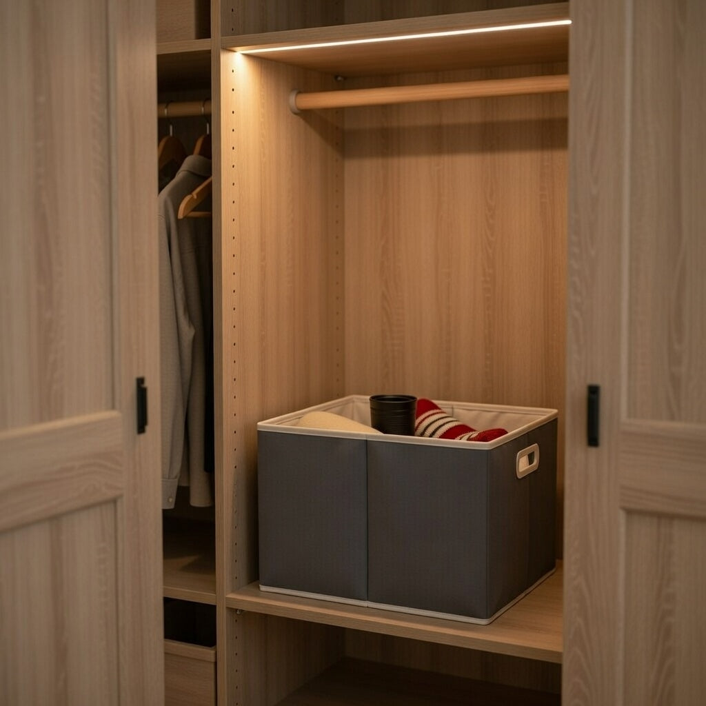 Collapsible Storage Box with Dividers