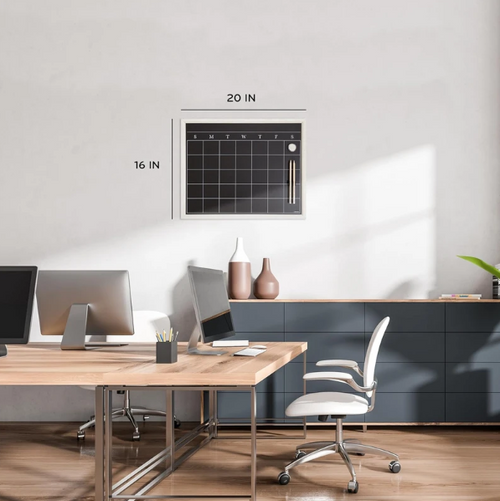 Magnetic Chalk Calendar Board – Weekly View for Monthly Planning (16” x 20”)